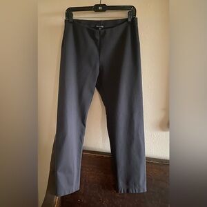 Eileen Fisher Dark Gray Ponte Knit Pull On Straight Leg Pants